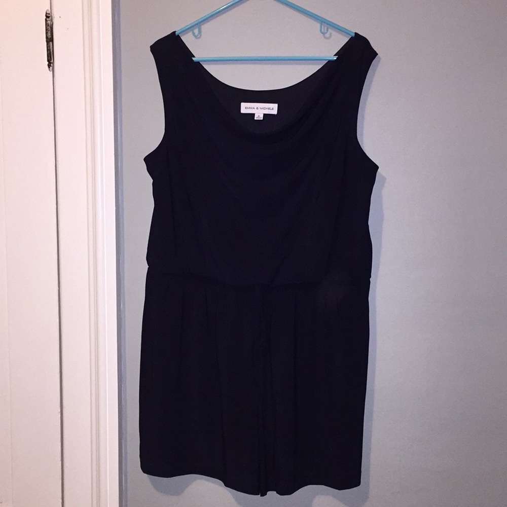 XL Sleeveless NAVY Stretch Romper